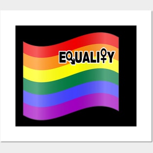 Rainbow, Equality Gay Pride Flag Posters and Art